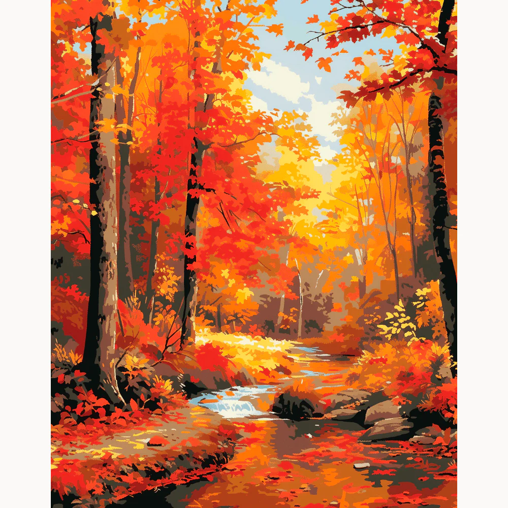 Autumn River Splendor - Image 2