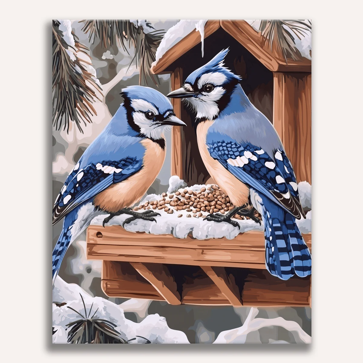 Feeding Jays