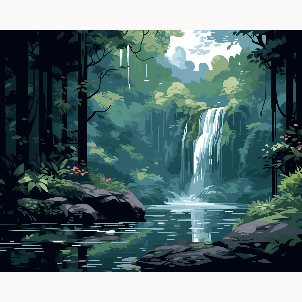 Secluded Waterfall - Image 2