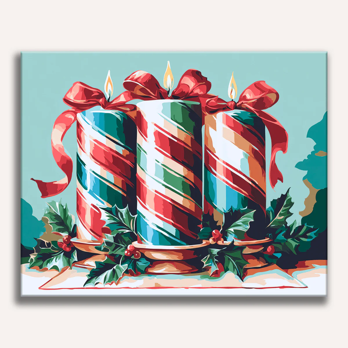 Striped Candles
